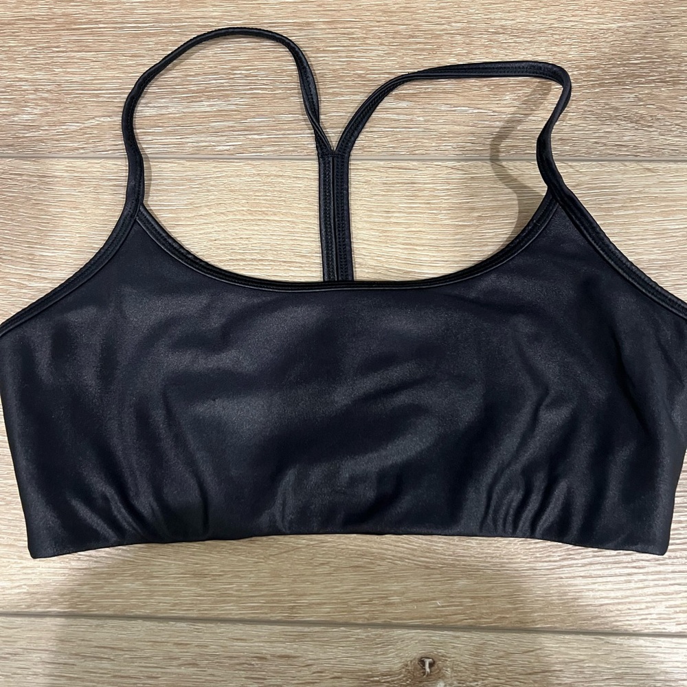 All access black liquid sports bra